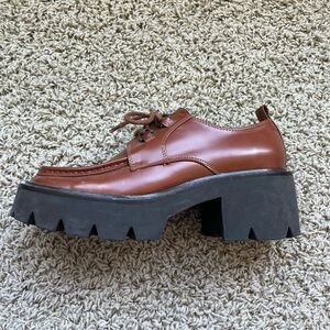 Sam Edelman lug sole heeled platform lace ups
